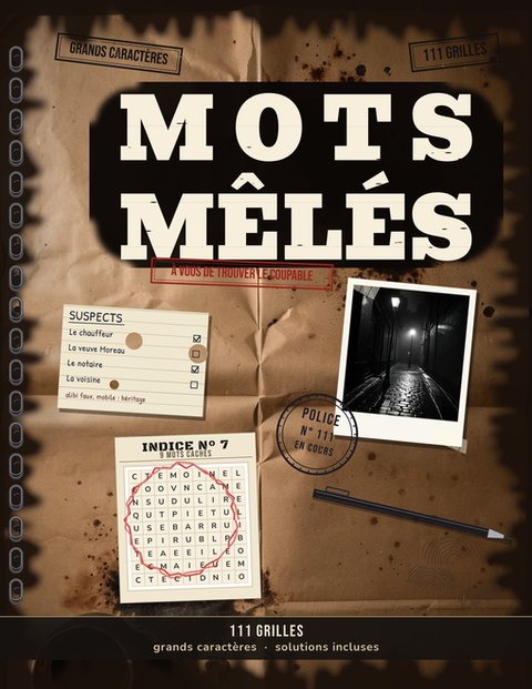 Mots mêlés Polar — 12 énigmes